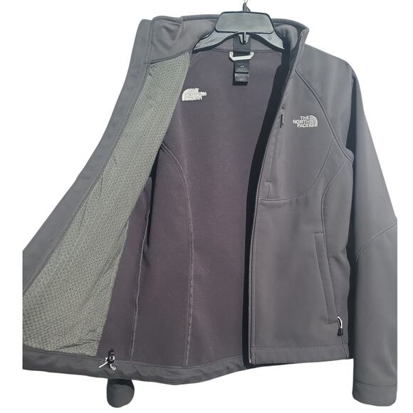The North Face Apex Bionic Softshell Jacket Medium Gray GUC WindWall AMVX - Picture 3 of 4